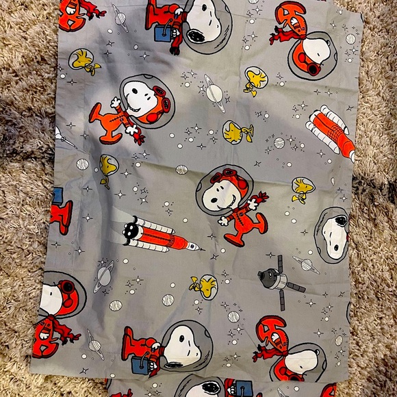 Glow Dark Peanuts Snoopy Duvet Cover PB organic cotton 2 available twin - Picture 2 of 5